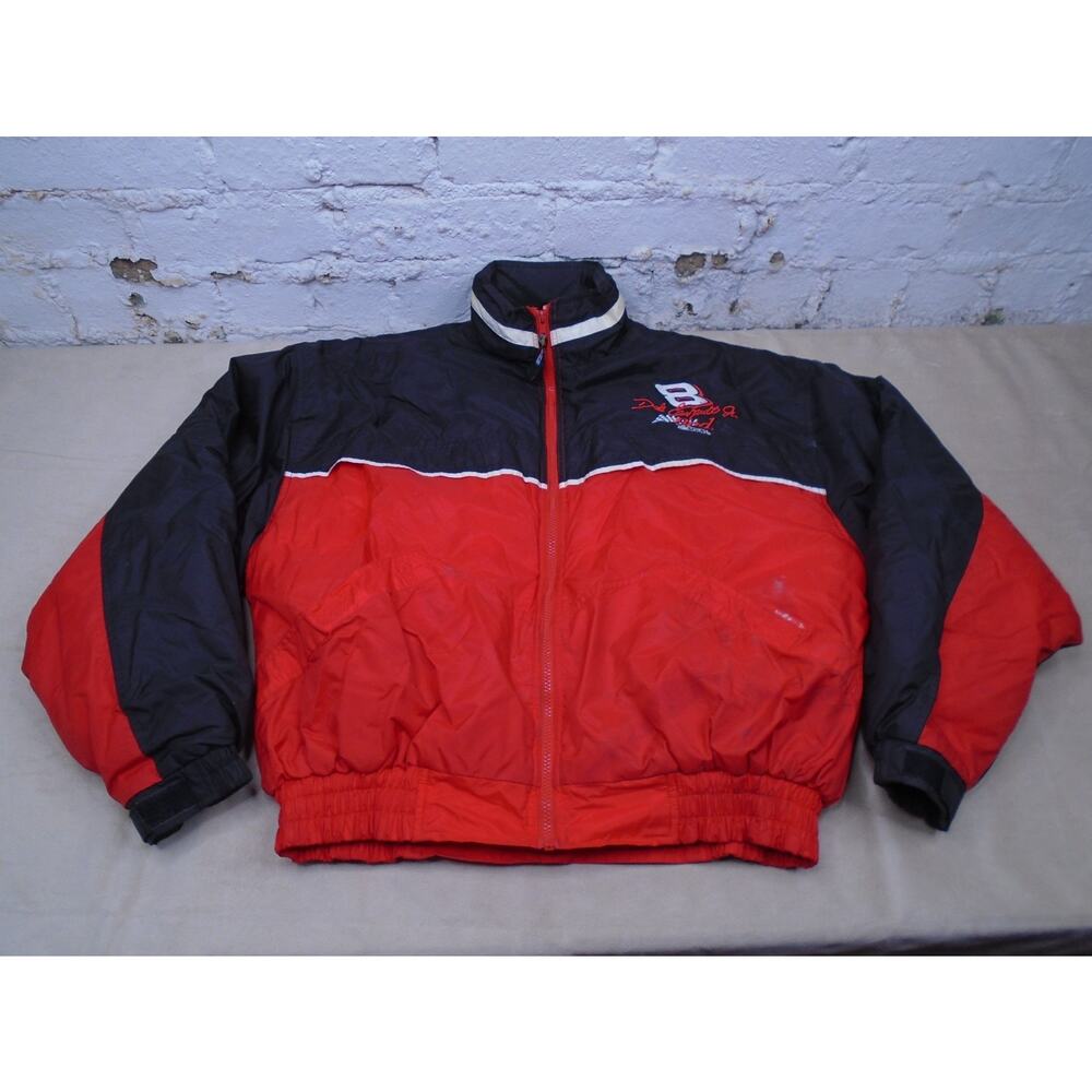 Vintage 90s Dale Earnhardt Jr. #8 Bud Competitors View Puffer Jacket Men’s XL